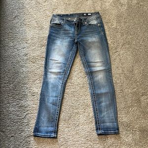 Miss Me jeans, size 29, mid-rise skinny
